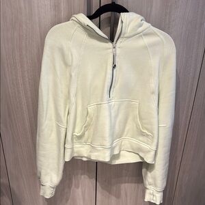 Lululemon Athletica Light Yellow Hoodie size M/L